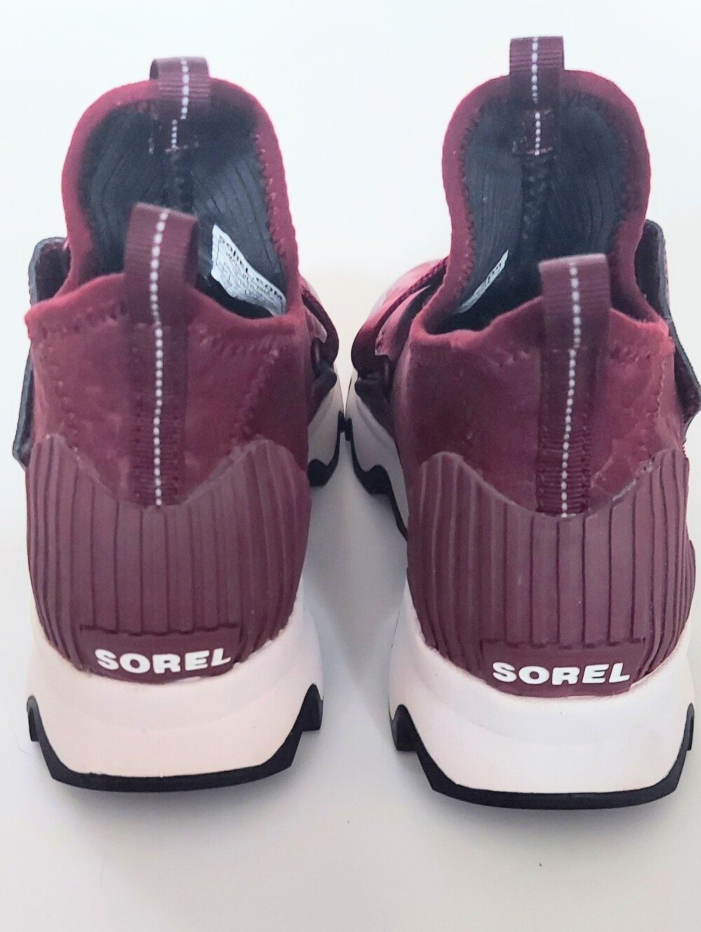 Sorel Kinetic Sneak Women's Sneaker Shoes Slip On Size 7 Burgandy Red - Picture 4 of 8